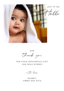 Birth Announcement 13 design preview