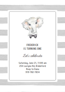 Birthday Invitation 0058 design preview