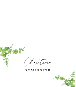 Place Cards Greenery design preview