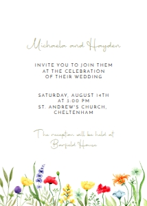 012 - Wedding Invitation Set design preview