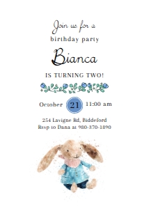 Birthday Invitation design preview