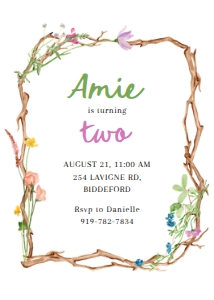Birthday Invitation 024 design preview