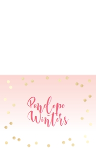 Note Card Gradient Confetti: Gradient Confetti Sorority Packet- Digital