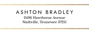 Return (Home) Address Label Golden Dots: Golden Dots Sorority Packet- Digital