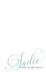 Note Card Elegant Script: Elegant Script Sorority Packet- Digital
