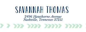 Return (Home) Address Label Boho Chic: Boho Chic Sorority Packet- Digital