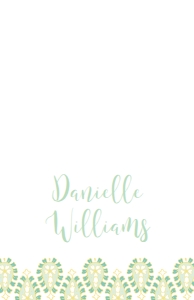 Note Card Fresh Paisley: Fresh Paisley Sorority Packet- Digital