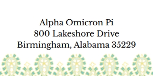 Mailing Label Fresh Paisley: Fresh Paisley Sorority Packet- Digital