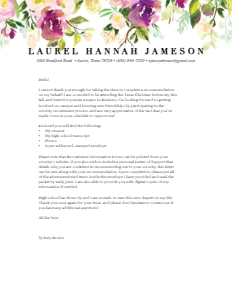 Cover Letter Graceful Bouquet: Graceful Bouquet Sorority Packet- Digital
