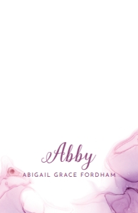 Note Card Lilac Wash: Lilac Wash Sorority Packet- Digital