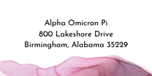 Mailing Label Lilac Wash: Lilac Wash Sorority Packet- Digital