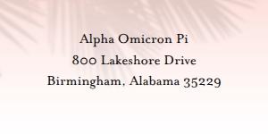 Mailing Label Palm Shadows: Palm Shadows Sorority Packet- Digital