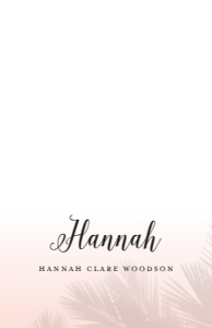 Note Card Palm Shadows: Palm Shadows Sorority Packet- Digital