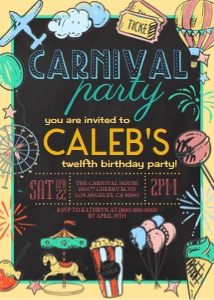 Carnival Party Birthday 2 design preview