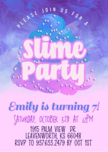 Slime Party Birthday 2 design preview