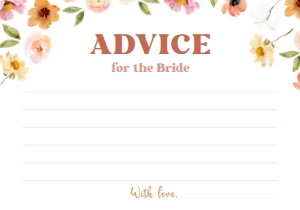 #165-85 Advice Card 5x3.5": #165-85 Advice Card