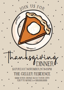 SEM-Thanksgiving 5x7 invite Pie Plate design preview