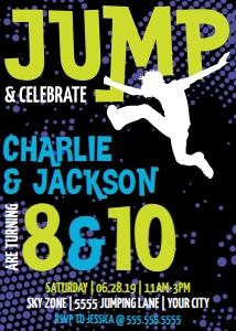 SEM-JUMP INVITE - BOY 2-names/2-ages: SEM-JUMP INVITE - BOY 2-names/2-ages