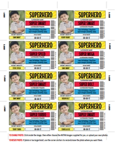 SEM-Superhero ID Badge-VIP Badge-RYB design preview