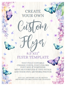 SEM-Butterfly Lilac 8.5x11 Custom FLYER: SEM-Butterfly Lilac 8.5x11 Custom FLYER