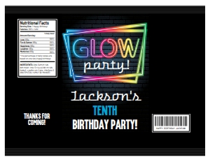 SEM-Glow Party Chip Bag: SEM-Glow Party Chip Bag