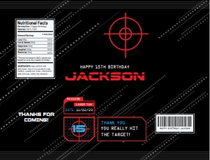 SEM-Laser Tag CHIP BAG Label design preview