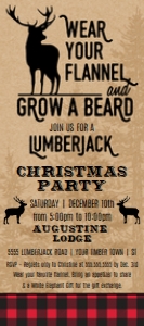 SEM-Lumberjack CHRISTMAS Invite deer 4x9: SEM-Lumberjack CHRISTMAS Invite deer 4x9