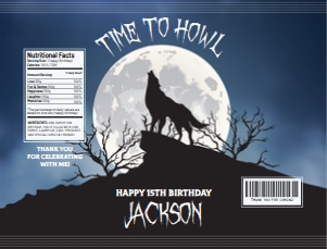 SEM-Werewolf-Wolf-Wild One-CHIP BAG Label design preview