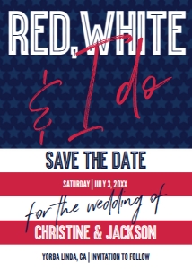 SEM-4th of July-Red White & I DO-Save the Date-5x7 design preview