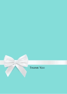 SEM-Tiffany Thank You Note/Card FOLDED 5X7 design preview