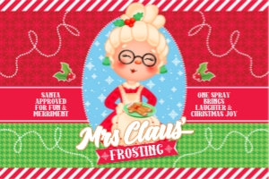 SEM-Silly String Label–Mrs Claus' Frosting-3oz design preview