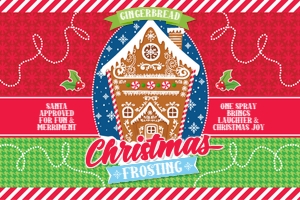 SEM-Silly String Label–Gingerbread HOUSE Frosting-3oz: SEM-Silly String Label–Gingerbread HOUSE Frosting-3oz