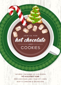SEM-Hot Chocolate Invite-Cup Plate Cookies 2021 design preview