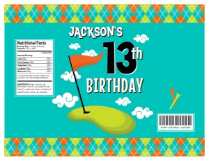 SEM-Golf Chip Bag Label-Clouds design preview