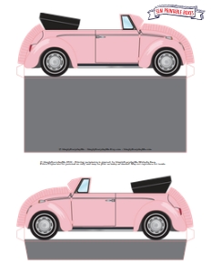 SEM-VW Convertible Box-PINK-Template design preview