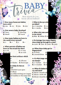SEM-Butterfly Lilac-Baby Shower-Trivia-V1-GAME-5x7: SEM-Butterfly Lilac-Baby Shower-Trivia-V1-GAME-5x7