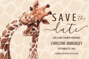 SEM-Giraffe-Save the Date-6X4 design preview