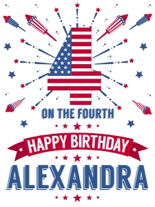 SEM-4th of July-Birthday-4 on 4th-Sign18x24: SEM-4th of July-Birthday-4 on 4th-Sign18x24