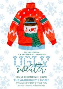 SEM-Ugly Sweater Invite–Snowman-22: SEM-Ugly Sweater Invite–Snowman-22