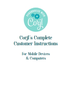 Corjl Complete Customer Instructions: SEM-Pop Star Favor Tag