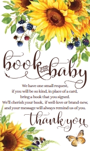 SEM-Book for baby 5x3 cards sunflower design preview