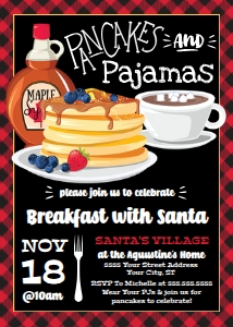 SEM-Pancake-Pajamas-Breakfast w/Santa 5x7: SEM-Pancake-Pajamas-Breakfast w/Santa 5x7