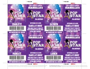 SEM-Pop Star Badge Invite-V2 design preview