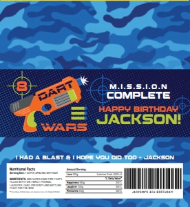 SEM-Dart Wars Hershey's Candy Wrap LG design preview