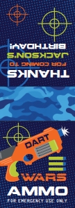 SEM-Dart Wars Tic Tac Label design preview