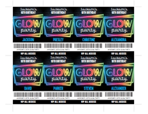 SEM-Glow Party Badges BLUE: SEM-Glow Party Badges BLUE