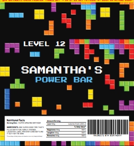 SEM-Tetris Candy Wrap Label-Hersheys: SEM-Tetris Candy Wrap Label-Hersheys