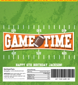 SEM-Football Candy Wrap/Label LG - V2: SEM-Football Candy Wrap/Label LG - V2