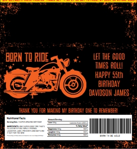 SEM-Motorcycle Candy Wrap/Label: SEM-Motorcycle Candy Wrap/Label