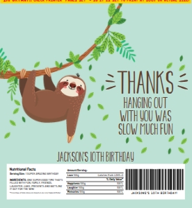 SEM-SLOTH Hershey's Candy Wrap/Label design preview